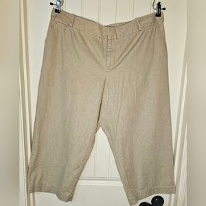 [MOSSIMO] Tan Wide Leg Capri 《18W》 Stretch